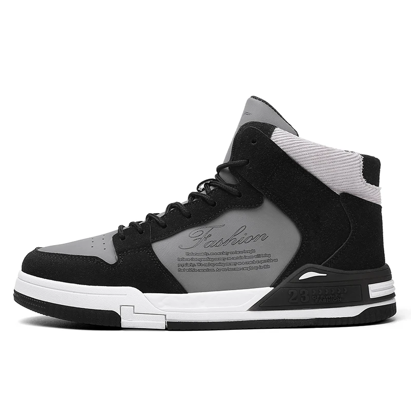 New High-top Basketball Shoes Men Outdoor Sneakers Men Wear Resistant Air Cushioning Shoes Breathable Sport Shoes Unisex