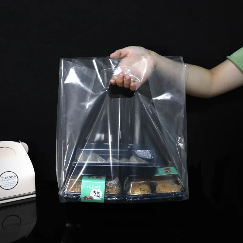 Прозрачные пакеты с ручкой для подарков Ouyesyyds, 50 шт