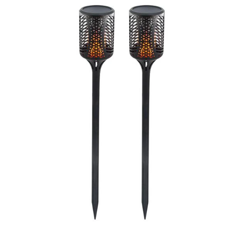 

2 PACK 99LED Solar Torch Lights Solar Flickering Flame Lantern Decor Solar Flame Waterproof LED Lights For Patio Garden