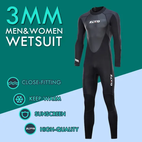 Неопреновый гидрокостюм 3 мм для мужчин и женщин, теплый костюм для плавания и дайвинга на открытом воздухе, для каякинга, серфинга, дрифтинга, Толстая Регулируемая Одежда