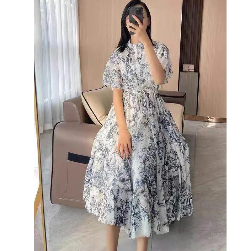 Женское платье с воротником-стойкой комплект из двух предметов платья средней