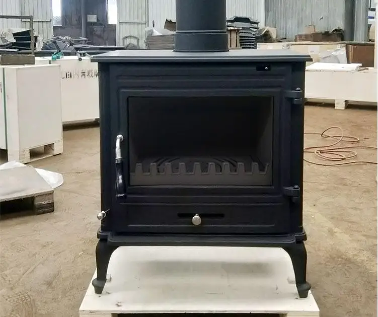 yyhcStovesFireplacesFireplacesБольшая чугунная печь Настоящий огонь Дровяная Камин для