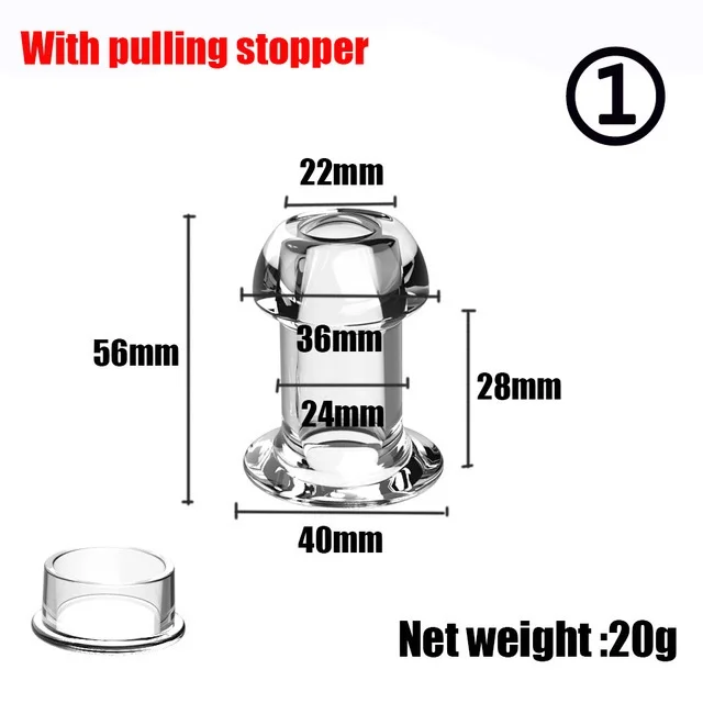 Пробка-туннель Orion Lust Tunnel Plug with Stopper с ограничителем, черный 5321180000 - Orion - Анальные тоннели - Купить