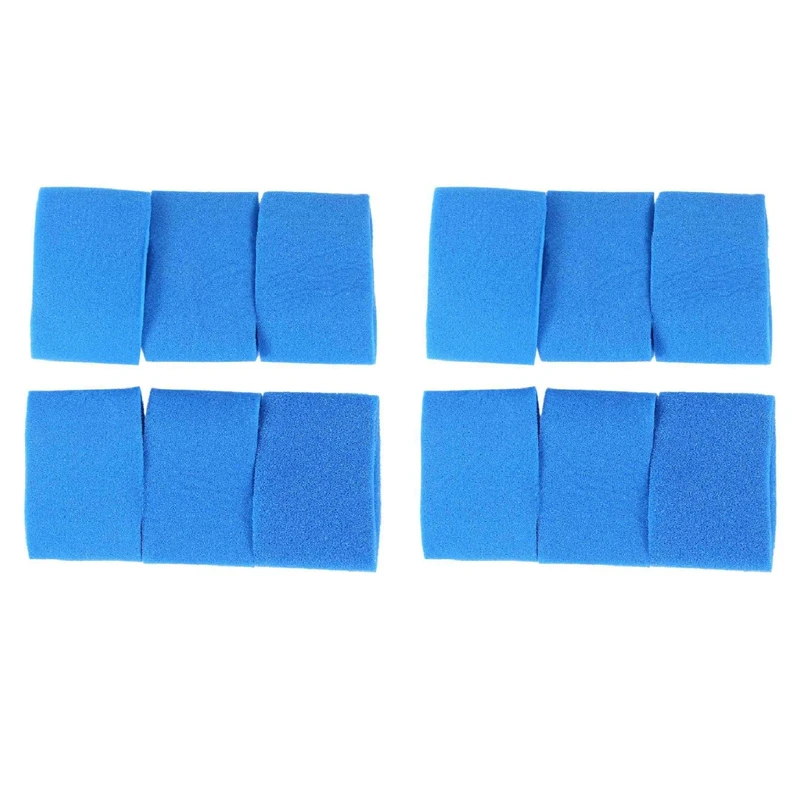 

12Pcs For Intex Pure Spa Reusable Washable Foam Hot Tub Filter Cartridge S1 Type