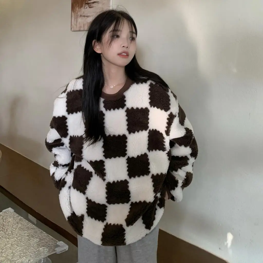 

A Thickened sweater women's autumn and winter 2021 new loose small top