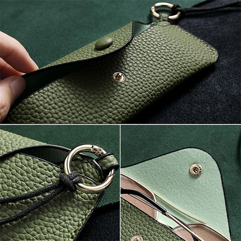 Retro Glasses Bag Sunglasses Glasses Case Simple Protective Case Portable Myopia Frame Case Storage Glasses Bag