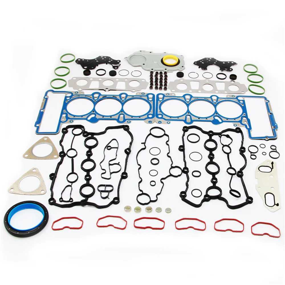 

1SET Engine Cylinder Head Valve Cover Gaskets Seals Set Fit For AUDI A4 S4 A5 S5 Q5 A6 A7 Q7 VW Touareg 3.0T Engine Overhaul Kit