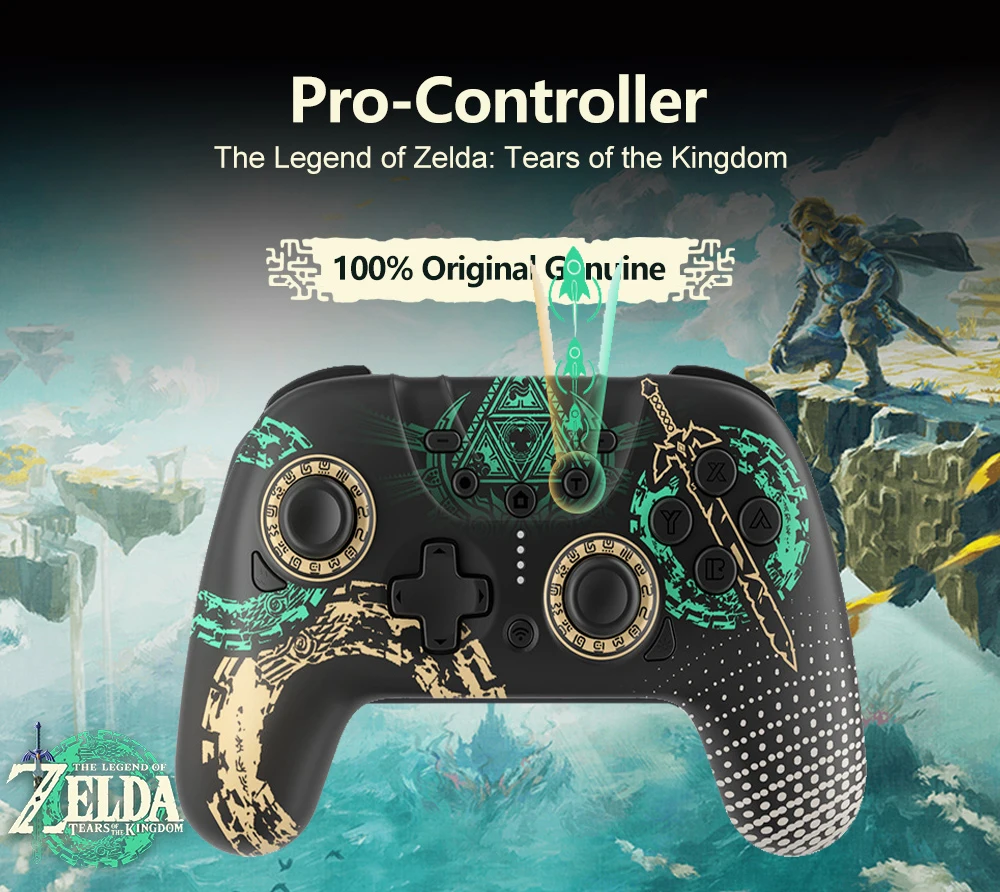 

Джойстик для Nintendo Switch Pro, контроллер Legend Zelda Tears of the Kingdom, ограниченный выпуск, джойстик для switch OLED PC IOS