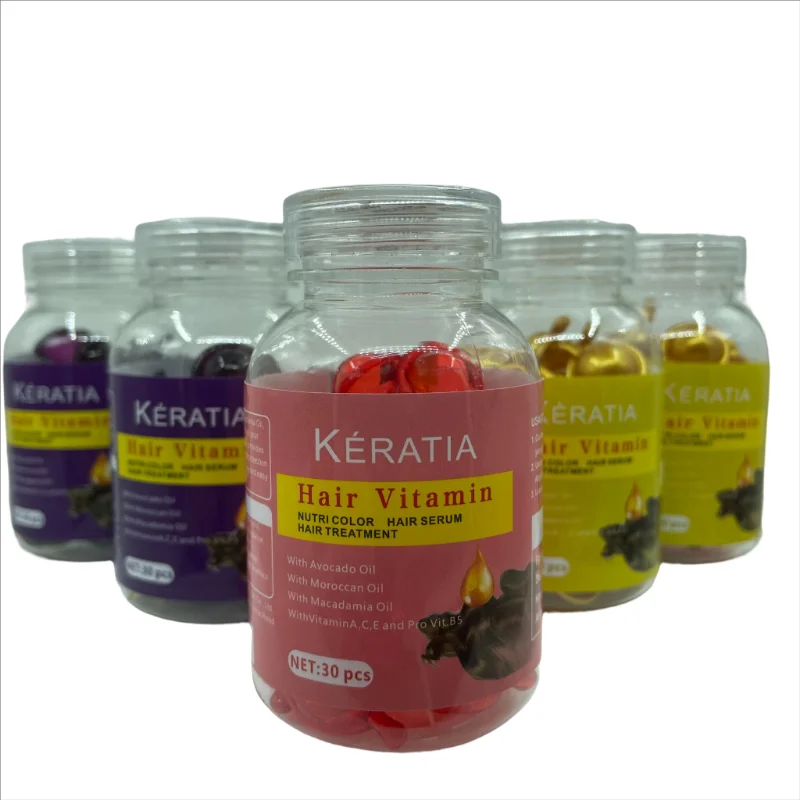 

Hair Capsules Vitamin Oil Capsule Moisturizing Nourishing Hair Serum Hair Treatment Oil for All Hair Repair Oil