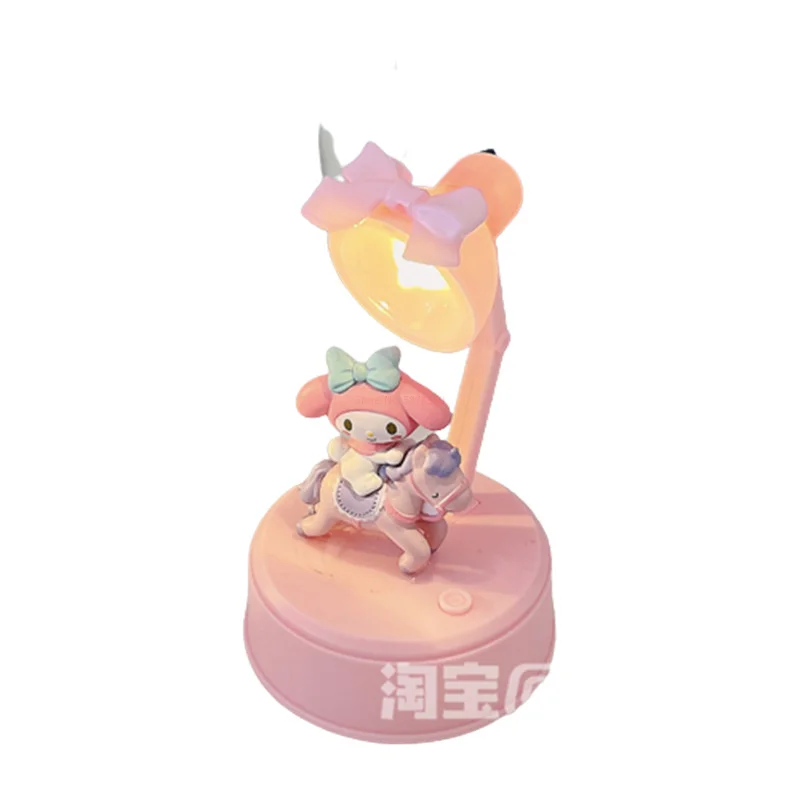 Милая Sanrio Cinnamoroll маленькая настольная Настольная мини-лампа в виде мелодии