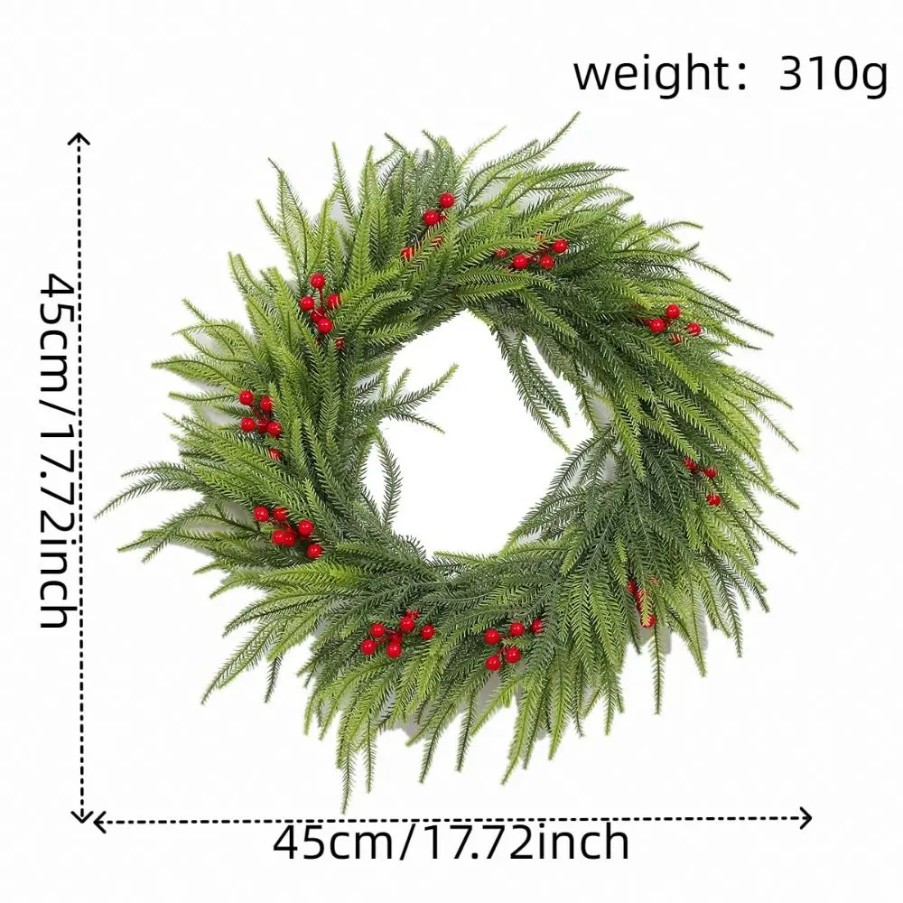 Горячий натуральный рождественский венок мягкие падающие зимние венки