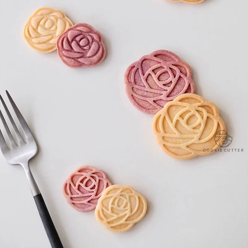 Формочка для печенья с розами 3D форма на День святого Валентина прессованный