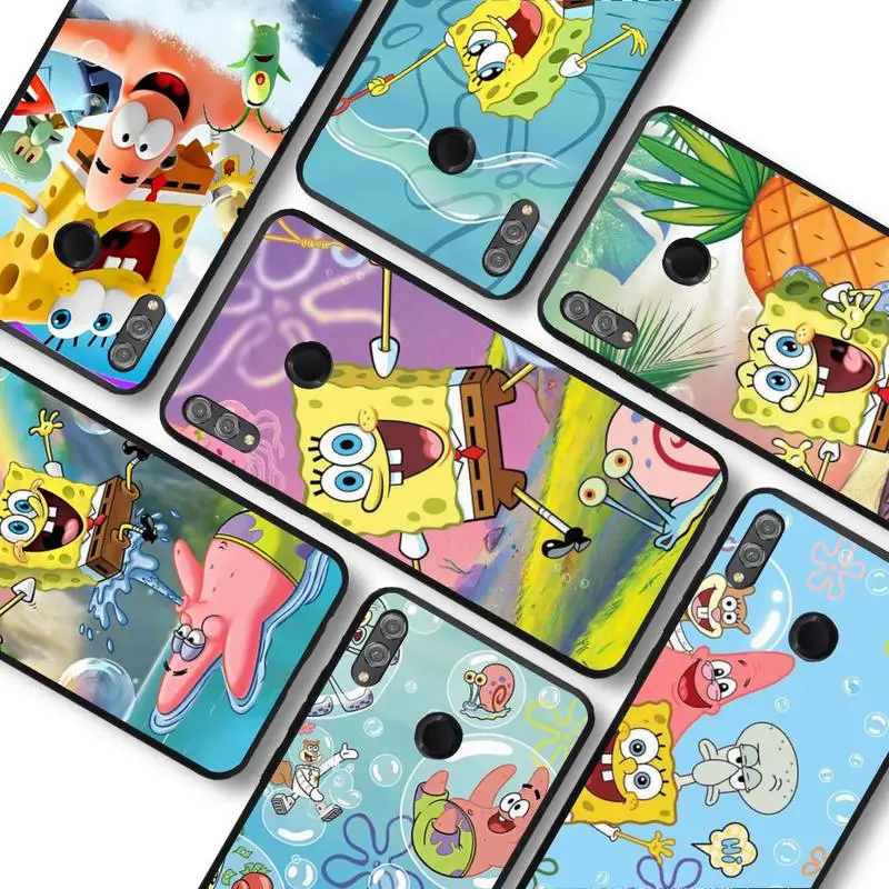 

Cartoon S-SpongeBob Phone Case for Huawei Honor 10 i 8X C 5A 20 9 10 30 lite pro Voew 10 20 V30