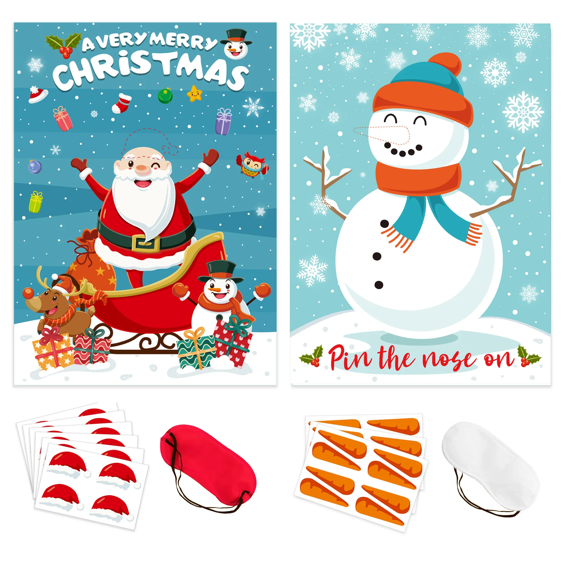 

Christmas Posters Game Cards Family Gatherings Parties Party Atmosphere Venue Layout Hanging Pictures
