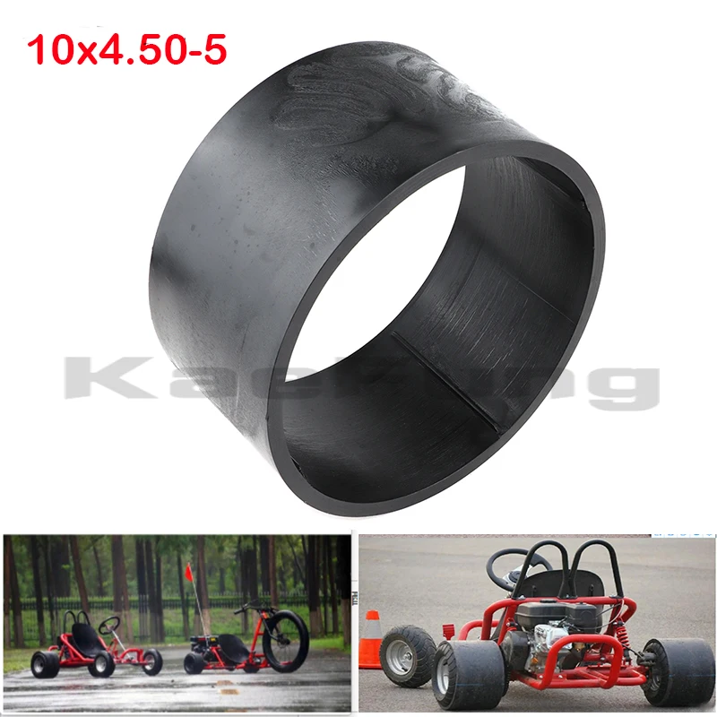 

10x4.5-5 Inch Gas Powered Kart Plastic Wheel Replacement PVC Tire Rim Scooter Sleeve Drift Trike Street Wheel