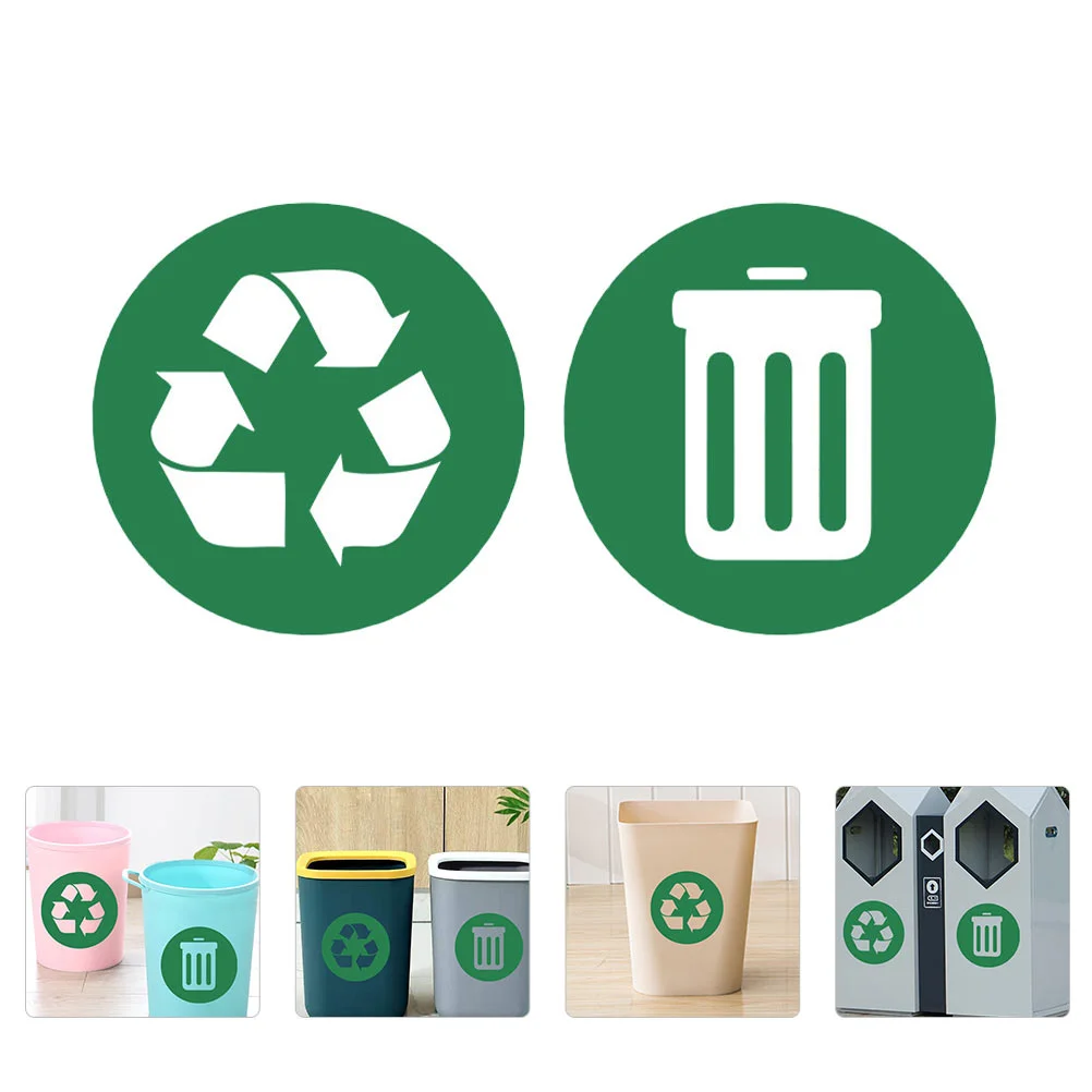 

Trash Sticker Garbage Stickers Recycle Sign Decal Bin Symbol Can Recycling Label Decals Sorting Waste Andvinyl Logo Labels
