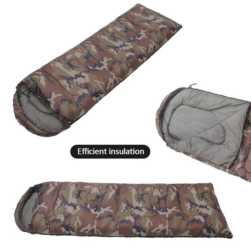 

Камуфляжный спальный мешок для отдыха на природе, кемпинга, спальный мешок для взрослых, спальный мешок для кемпинга, стильный конверт, спальный мешок