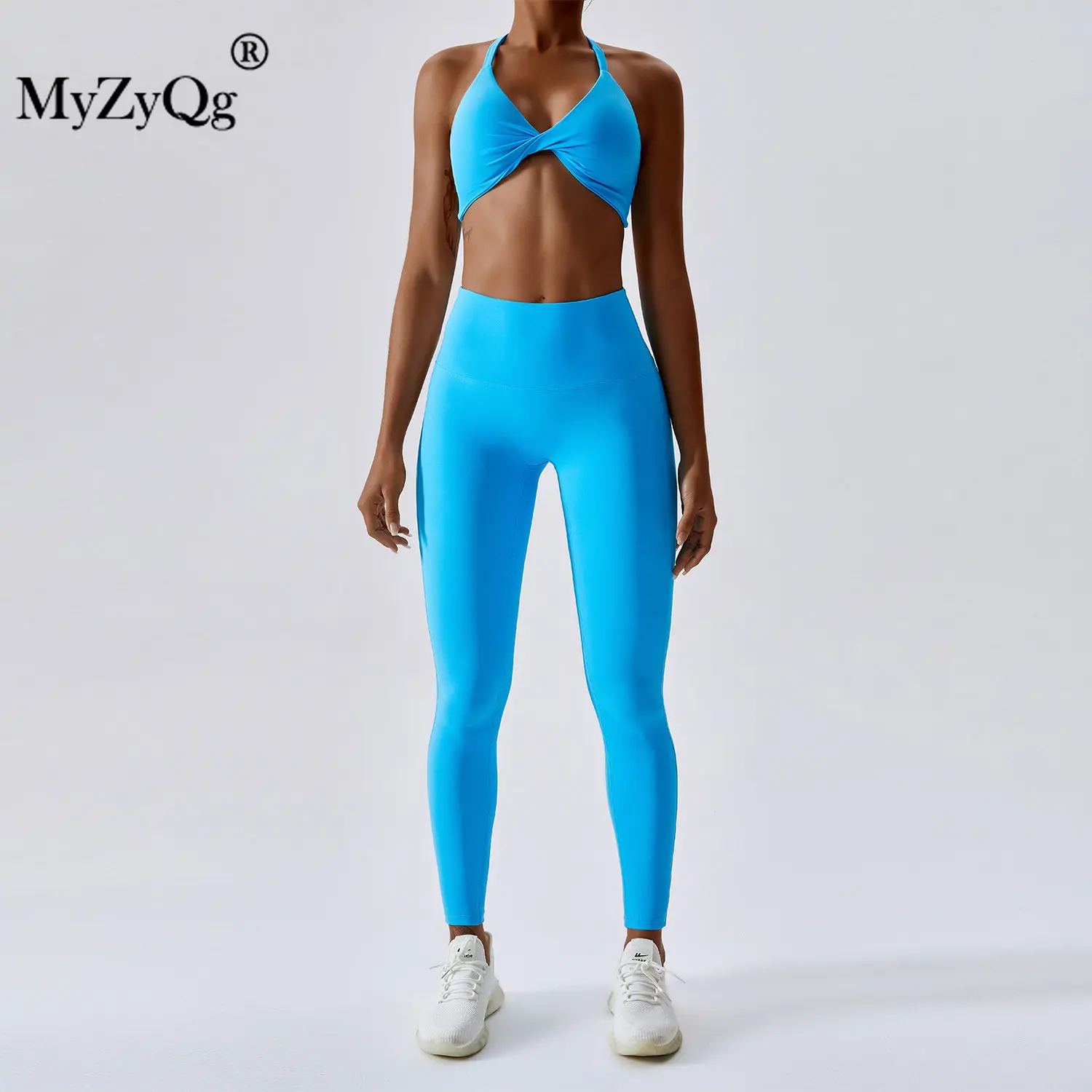MyZyQg сильная поддержка женский спортивный комплект для йоги из двух частей