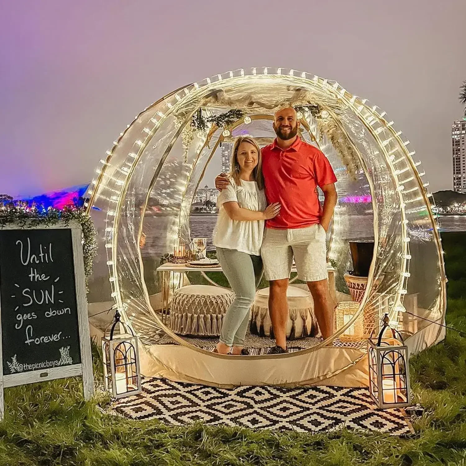 Прозрачная палатка Igloo на Хэллоуин 15 дюймов x 12-15 человек экран для патио большая