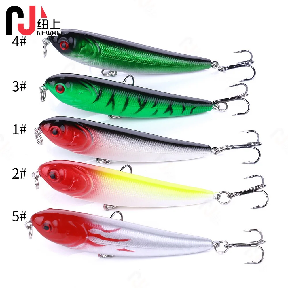 

5PCS Fishing Lures Bass Kit Saltwater Top water Pencil lures Wobbler Artificial Hard Bait Fishing Tackle Pesca