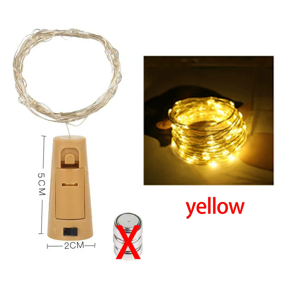 

Светодиодная гирлянда для бутылок вина ALINMY 2 м многоцветный