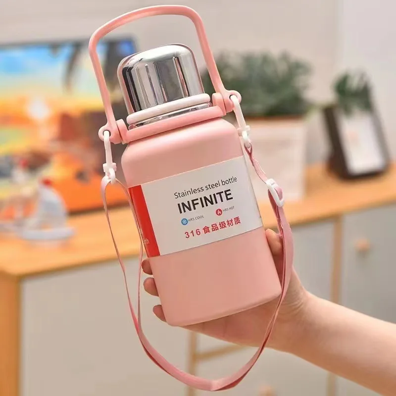 

Термокружка с изоляцией из нержавеющей стали 316, Спортивная бутылка для воды высокого качества, уличная большая кружка для жира