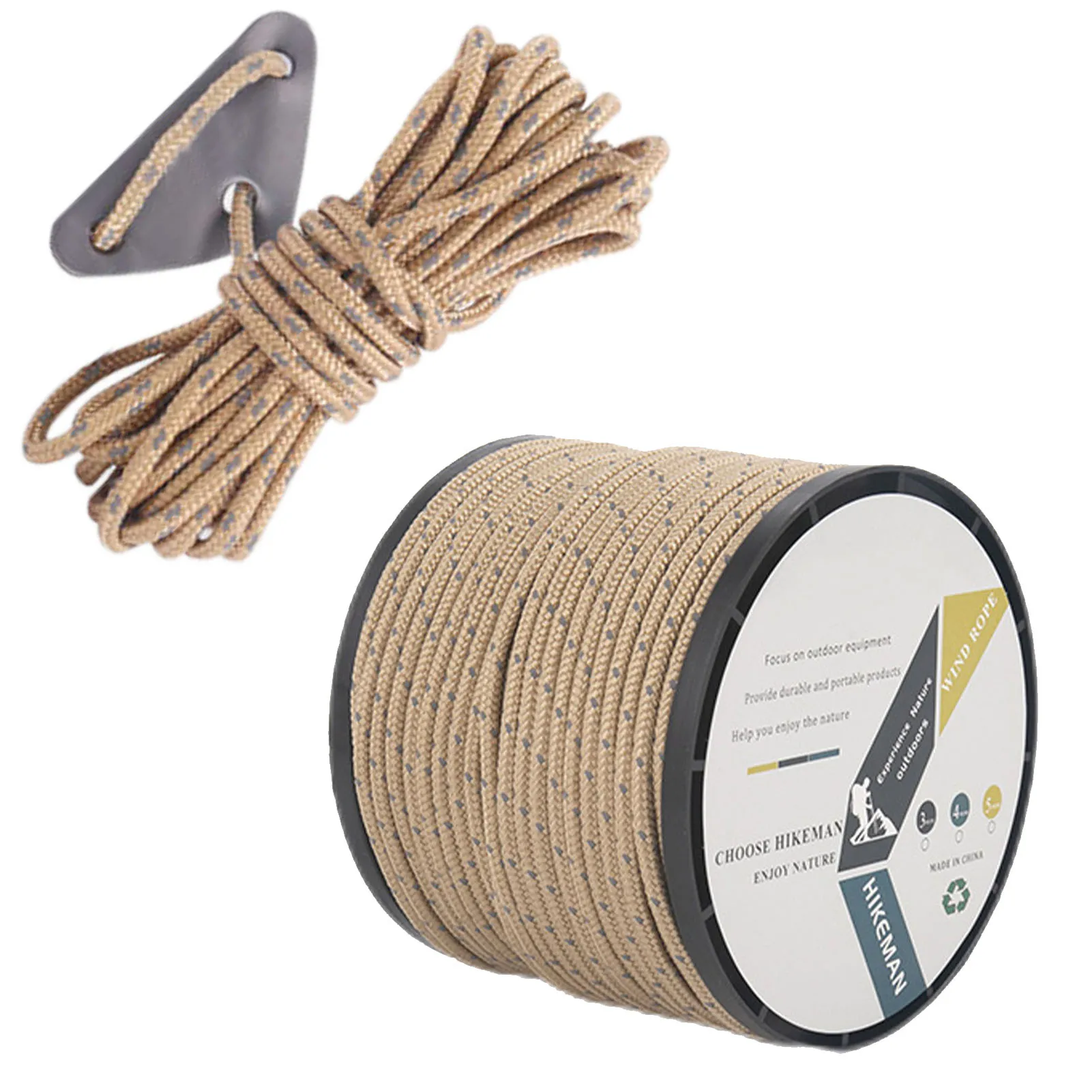 

Multifunctional Outdoor Paracord Reflective Umbrella Rope Reflective Survival Rescue Umbrella Rope Camping Paracord Cord 50M