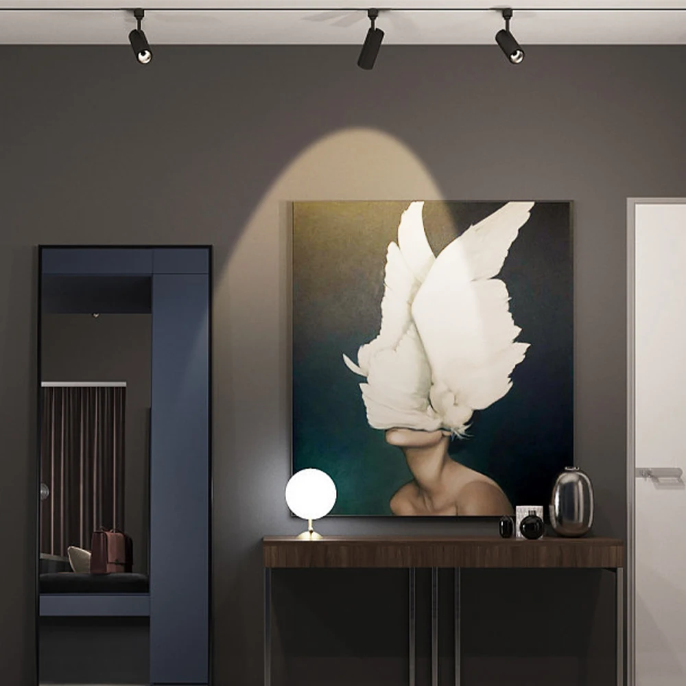 Светодиодный Трековый светильник GU10 Интерфейсный настенный направляющий