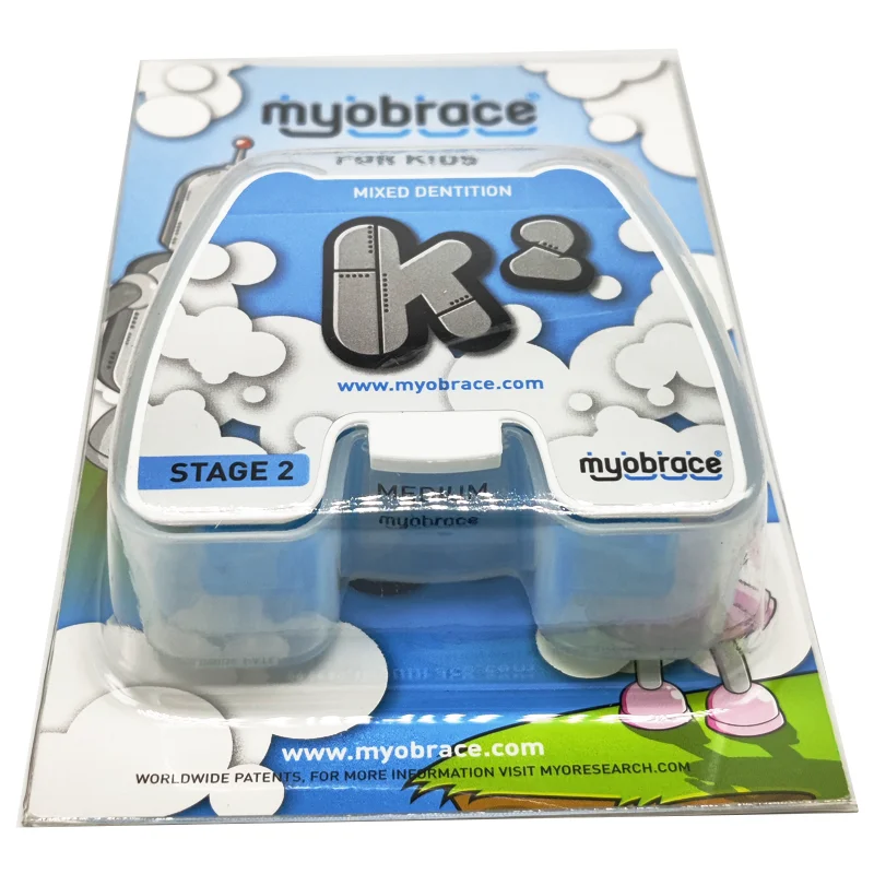 

Myobrace K2 для детей/стоматологический ортодонтический тренажер K2 средний/MRC K2, тренажер для зубов, прибор для глубокого укуса
