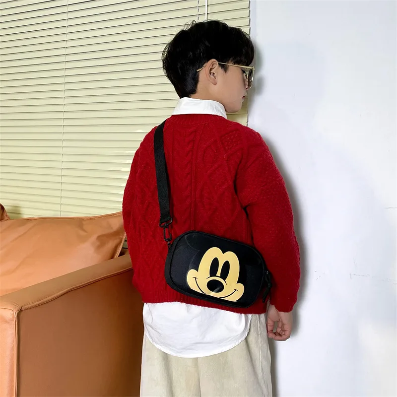 Disney Kids Shoulder Bag for Boy Girl Children Cute Cartoon Crossbody Bag Mickey Mouse Toddler Side Bags for Girls Free Shipping