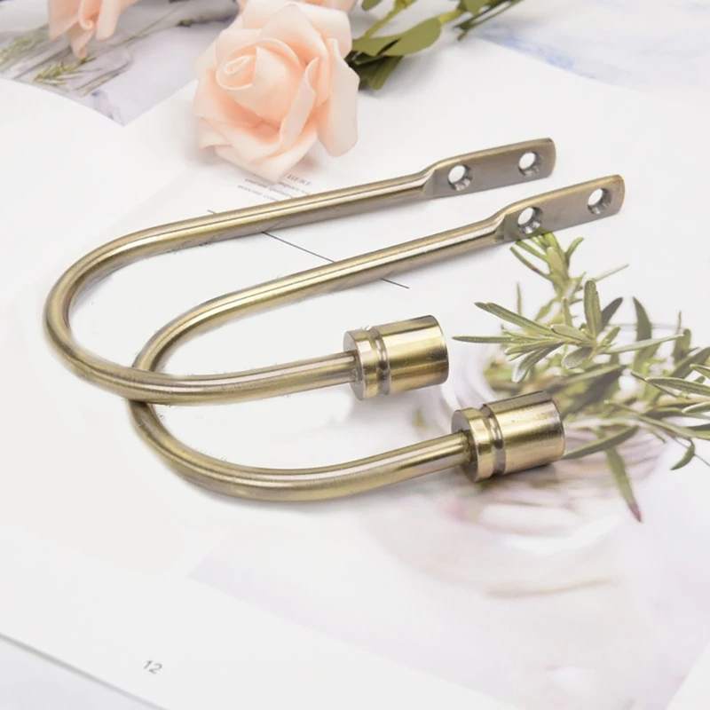 Элегантные металлические фиксаторы для штор 2 шт. настенные подхваты оконной