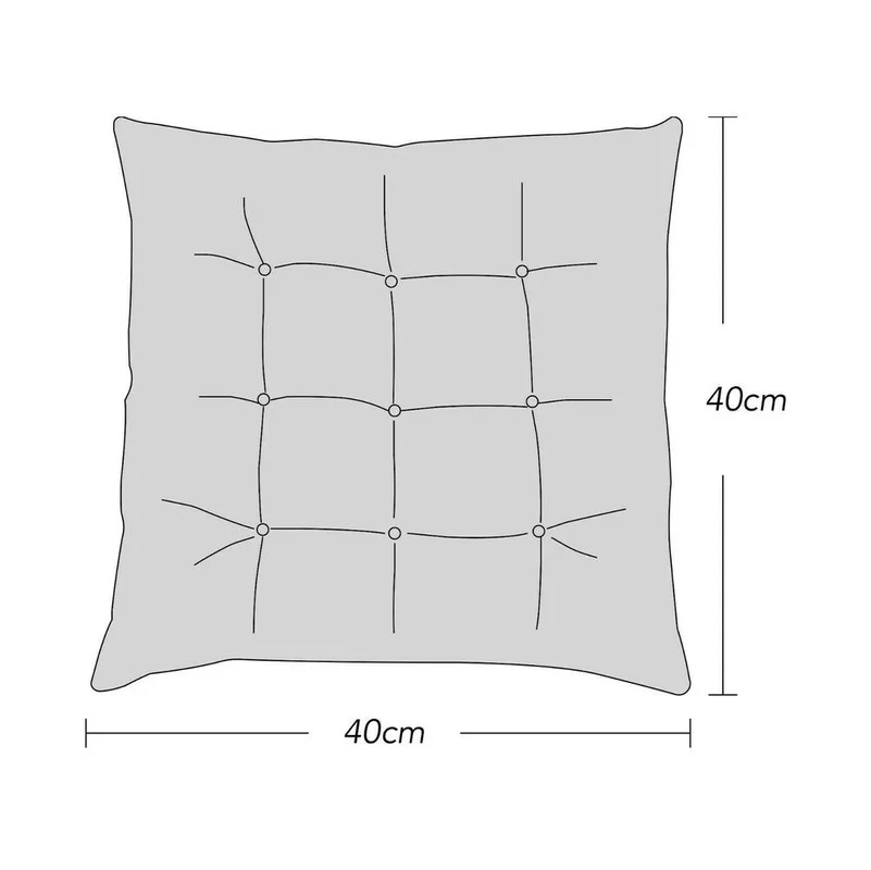 Водонепроницаемая квадратная подушка на сиденье для офисного стула, ресторана на открытом воздухе, террасы и сада, с подушкой для спины, размером 40x40x5 см.