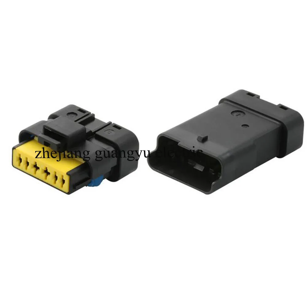 

100 комплект 211PL069S0049 211PC069S0049 автомобильный водонепроницаемый разъем 6-контактный гнездовой штекер для кабеля, Клеммная колодка