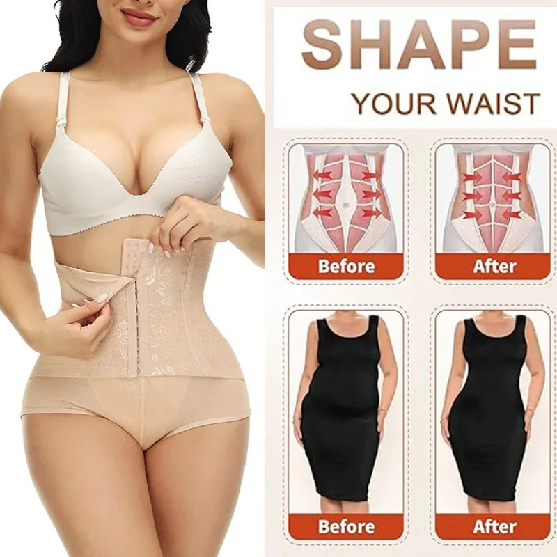 Трусики GUUDIA женские плиссированные жаккардовая ткань утягивающие с крючком для