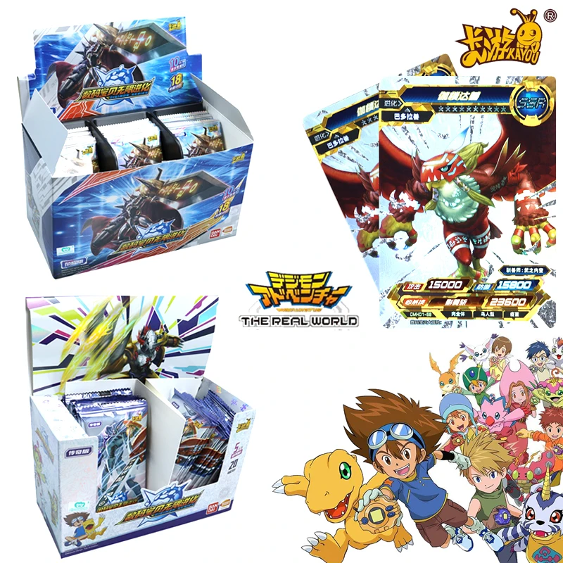 

2022 Original Kayou Digimon Adventure Card Anime Games Hero UR HR SSR War Greymon Metal Garurumon Gift Collection Card For Kids