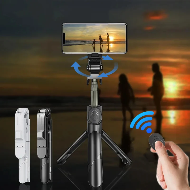 Беспроводная селфи-штатив со съемным пультом дистанционного управления Bluetooth, складной штатив для селфи с вращением на 360 градусов, 70 см Беспроводная селфи-штатив со съемным пультом дистанционного управления Bluetooth, складной штатив для селфи с вращением на 360 градусов, 70 см