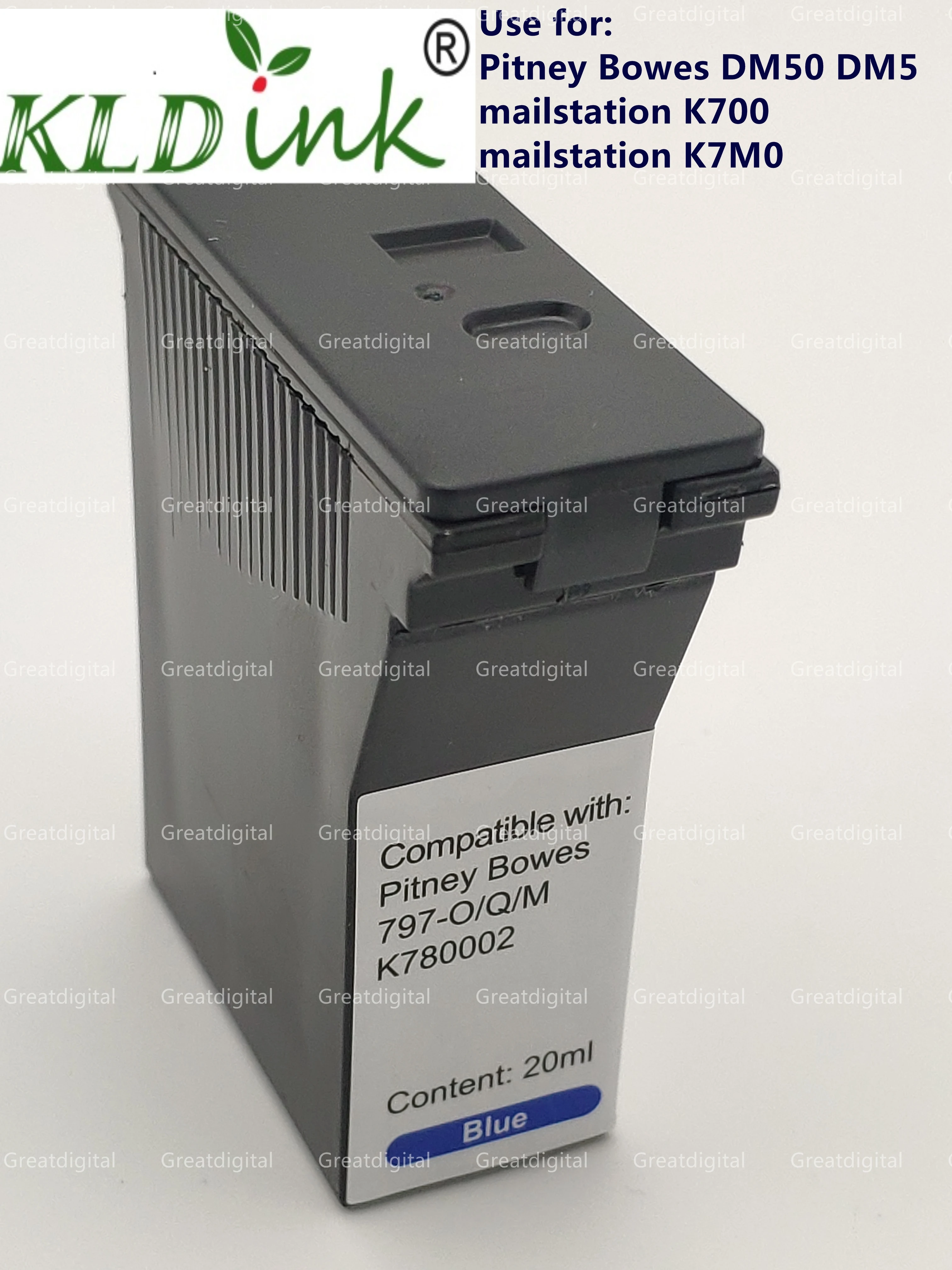 

5pcs 797 Blue Ink for pitney bowes DM50 DM55 mailstation K700 K7M0
