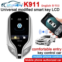 k911 pke smart key lcd screen keyless entry system universal car key remote control for bmwbenzkiavw work with mobile phone