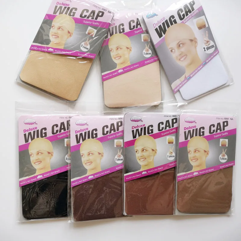 

30PCS (15bag)Stocking Wig Cap Fashion Stretchable Mesh Wig Cap Mesh Weaving Black Brown Beige Wig Hair Net Making Caps Hairnets