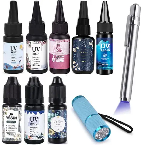 10/25/30/50/60 г УФ-полимер клей Быстросохнущий прозрачный твердый эпоксидный клей для изготовления ювелирных изделий Прозрачный УФ-клей для отверждения