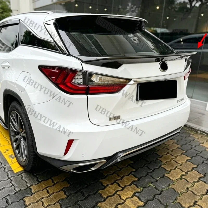Фото Для Lexus RX RX200T RX450H 2016-2020: Задний спойлер-антикрыло из карбона для стайлинга автомобиля №4