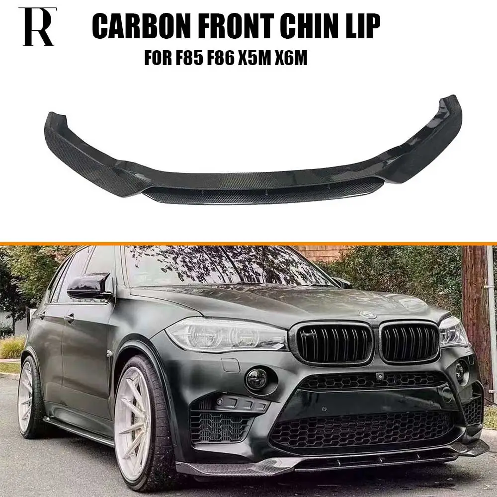 Передний бампер из углеродного волокна в стиле V разделитель для подбородка и губ