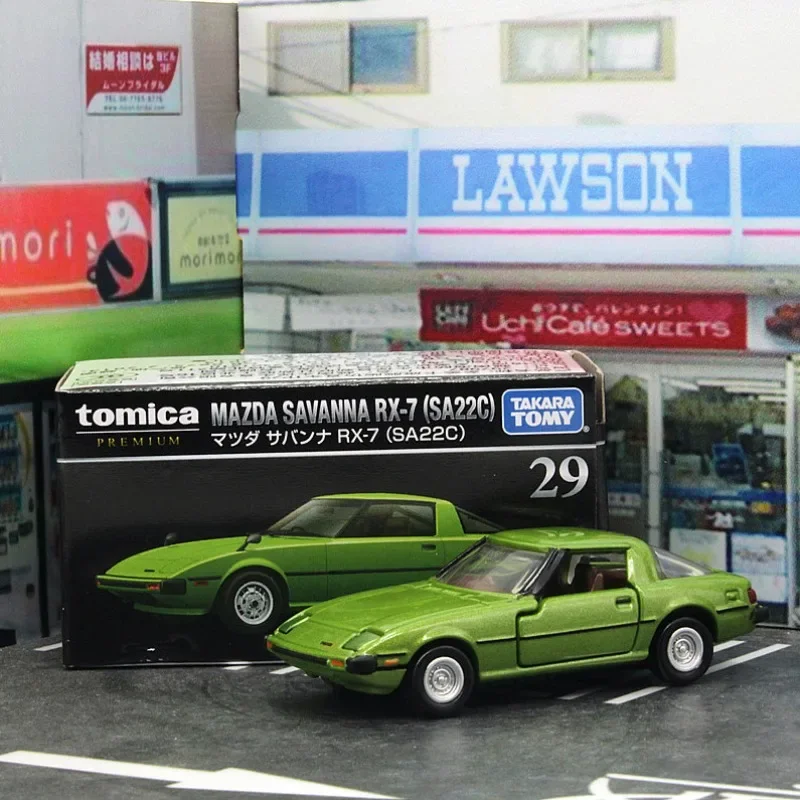 Фото TAKARA TOMY Tomica Mini Simulation Alloy Car Black Box TP29 Mazda RX-7 Спортивный автомобиль Детский маленький автомобиль Игрушечная модель Подарочная коллекция №1