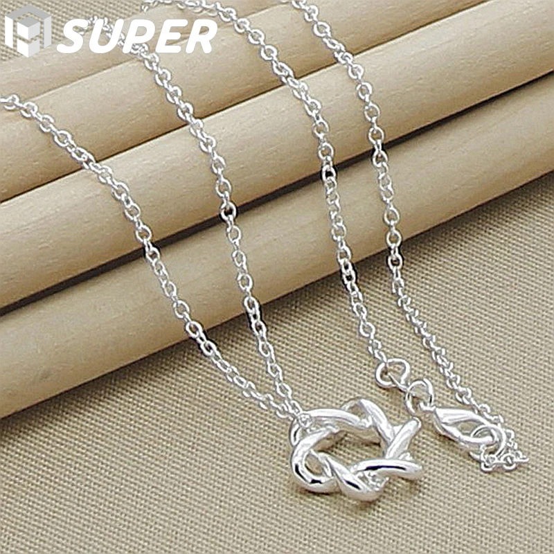 

925 Sterling Silver Six Star Pendant Necklace 18 Inch Chain For Women Wedding Engagement Party Fashion Charm Jewelry