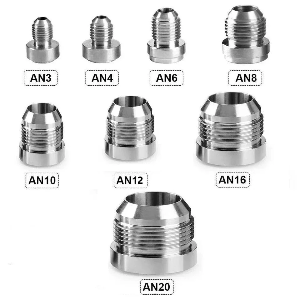 AN20 AN16 AN12 AN10 AN8 AN6 AN4 AN3 Штекерная заготовка 6061T 6 сварное соединение из алюминиевого
