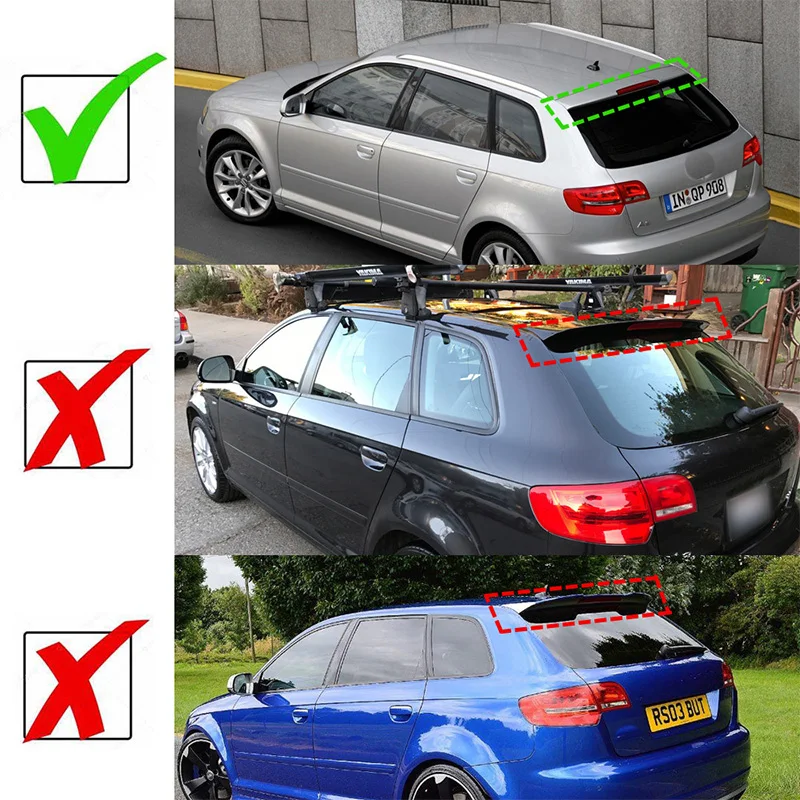 A3 8P Sportback FRP Неокрашенный праймер крыша спойлер крыло для Audi Хэтчбек 2009 ~ 2012 |