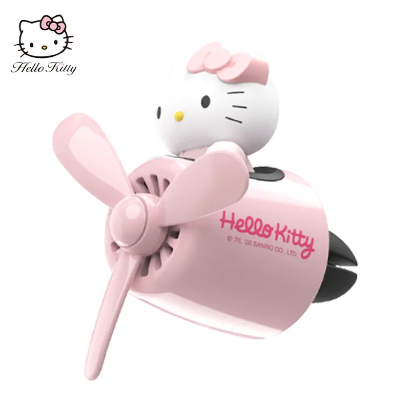 

Hello Kitty Kawaii Car Air Freshener Cute Sanrio Anime Rotating Propeller Aromatherapy Cartoon Girl Car Interior Supplies Gifts