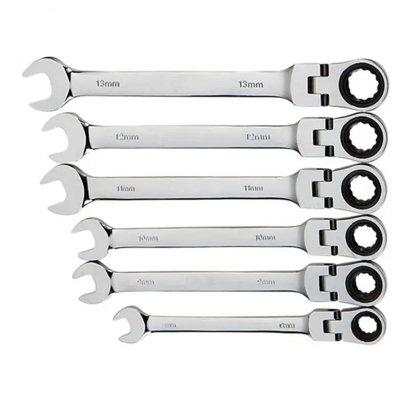 

Ratchet Quality High Ratchet Wrenches Combination Steel Ratchet Gear Durable Dual-purpose Combination Tool Spanners Metric Set