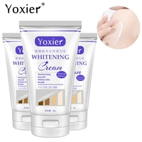 yoxier 3pcs whitening cream nourish repair moisturizing brighten armpit ankle elbow knee arbutin pearl powder body skin care 50g