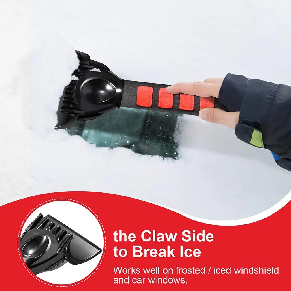 

HOT Ice Scraper Snow Scraper Frost Ice Removal Tool Sturdy Foam Grip For Car SUV Truck Windshield Windows Snow Removal Shovel